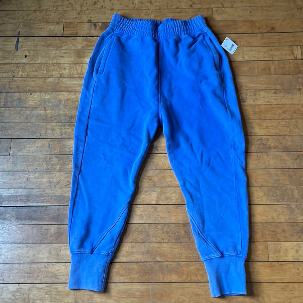 NWT Free People FP Movement June Bug Jogger Blue Size Small